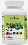 Coral Black Walnut (90 cápsulas vegetales )